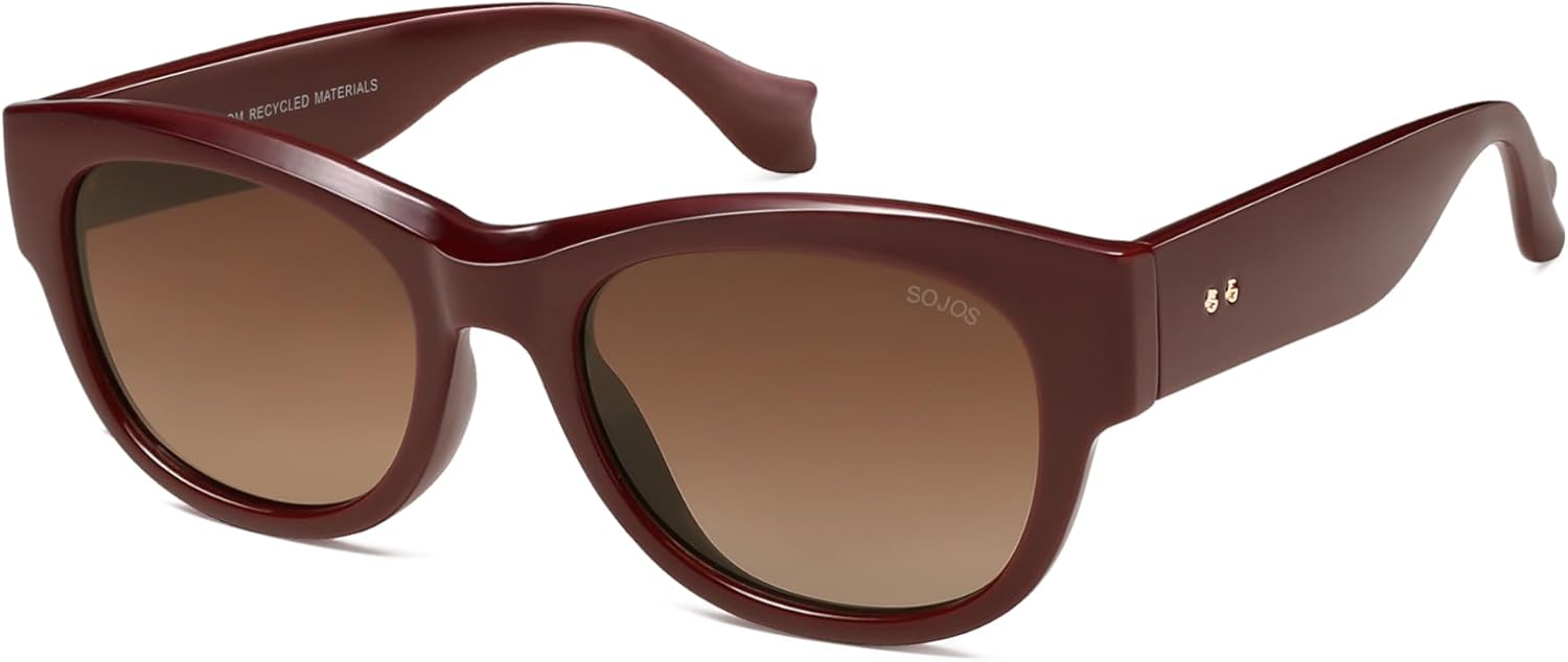 Солнцезащитные очки SOJOS Ocean Collection Classic Polarized Square для женщин и мужчин, оправа из переработанного пластика, экологичные, защита от УФ-излучения UV400, цвет Bloom, Brown/Brown
Солнцезащитные очки SOJOS Ocean Collection Classic Polarized Square для женщин и мужчин, оправа из переработанного пластика, экологичные, защита от УФ-излучения UV400, цвет Bloom, Brown/Brown