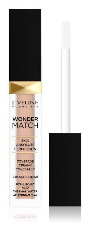 Кремовый консилер, покрывающий 24 часа Eveline Cosmetics Wonder Match, оттенок 15 Natural Warm 7 мл
Кремовый консилер, покрывающий 24 часа Eveline Cosmetics Wonder Match, оттенок 15 Natural Warm 7 мл