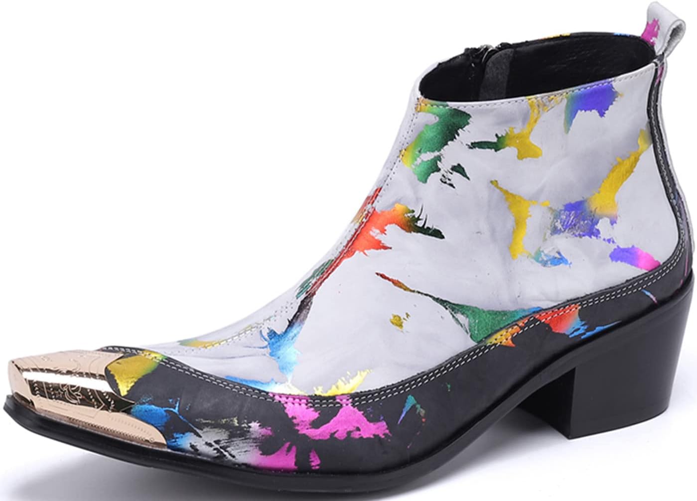 Ботинки Santimon Mens Chelsea для мужчин, повседневные, для вечеринки, с металлическим носком, из натуральной кожи, двухцветные, на молнии, ботильоны, модные, вестерн, ковбойские, для диско, певцов, бальные, свадебные, для выпускного, ботинки чу...
Ботинки Santimon Mens Chelsea для мужчин, повседневные, для вечеринки, с металлическим носком, из натуральной кожи, двухцветные, на молнии, ботильоны, модные, вестерн, ковбойские, для диско, певцов, бальные, свадебные, для выпускного, ботинки чу...