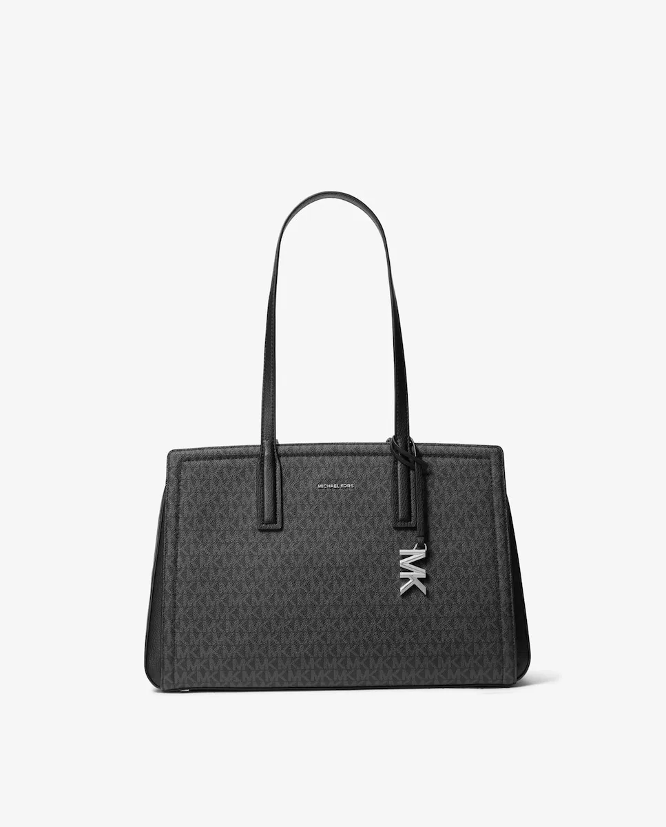 Сумка-тоут с принтом логотипа Laila Michael Michael Kors, черный
Сумка-тоут с принтом логотипа Laila Michael Michael Kors, черный