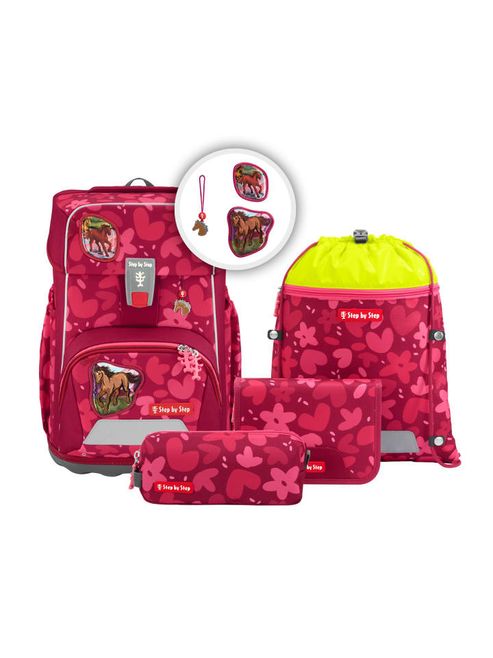 Step by Step Набор рюкзаков для начальной школы, ОГРОМНЫЙ "Дикая лошадь Нора", 5 предметов, красный
Step by Step Набор рюкзаков для начальной школы, ОГРОМНЫЙ "Дикая лошадь Нора", 5 предметов, красный