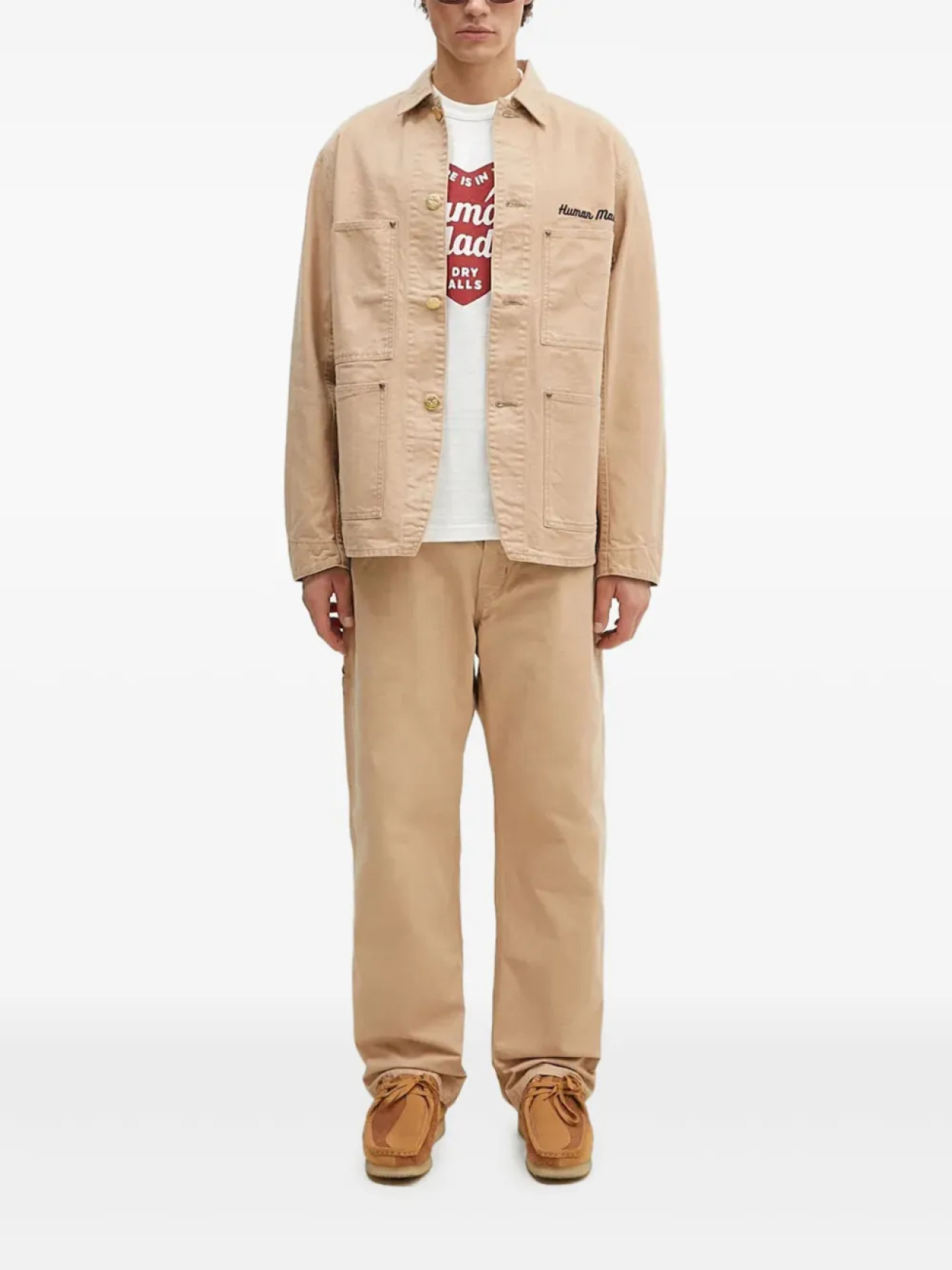 Хлопковые брюки Human Made, нейтральный
Хлопковые брюки Human Made, нейтральный