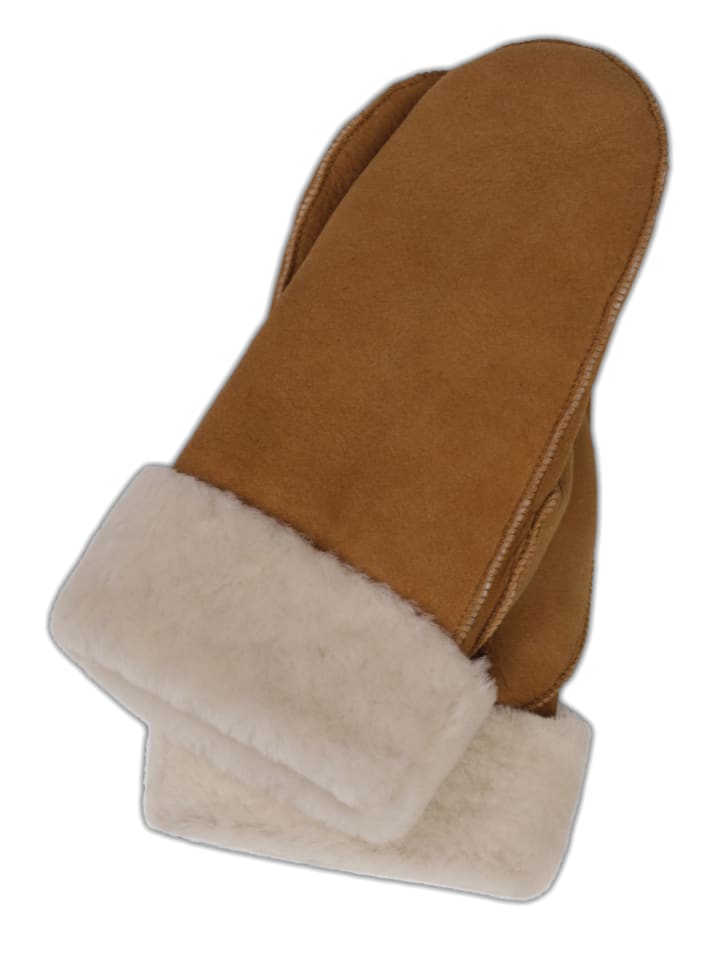 CASH-MERE.CH Кожаные варежки с манжетой из овечьей кожи цвета фундука
CASH-MERE.CH Кожаные варежки с манжетой из овечьей кожи цвета фундука