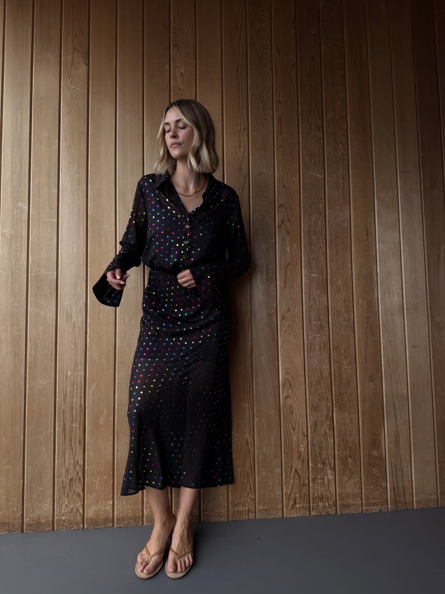 Платье Never Fully Dressed RAINBOW SPOT DRESS, Black
Платье Never Fully Dressed RAINBOW SPOT DRESS, Black