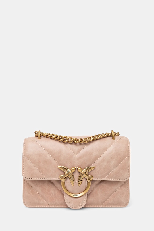 Кожаная сумка Pinko, розовый 
Кожаная сумка Pinko, розовый