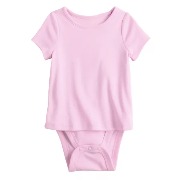 Адаптивный двухслойный боди с короткими рукавами для девочек Jumping Beans, цвет star blush
Адаптивный двухслойный боди с короткими рукавами для девочек Jumping Beans, цвет star blush