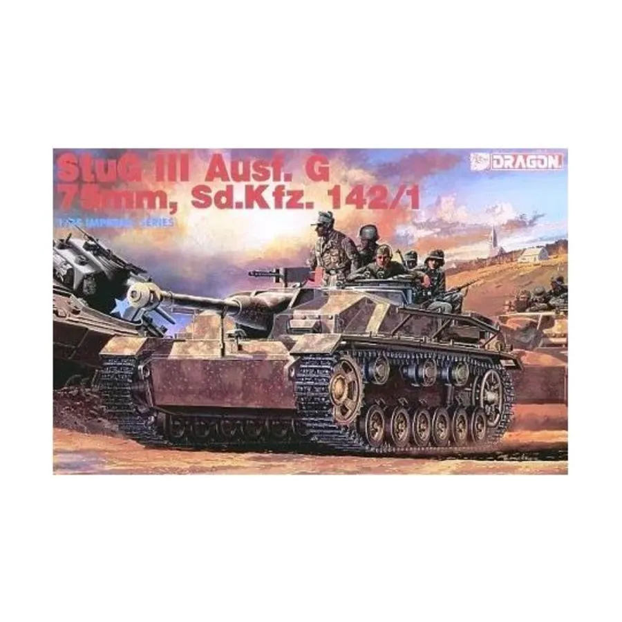 StuG lll Ausf. G 75мм, Sd.Kfz. 142/1, Dragon Models - '39 to '45 Series - Germany (1:35)
StuG lll Ausf. G 75мм, Sd.Kfz. 142/1, Dragon Models - '39 to '45 Series - Germany (1:35)