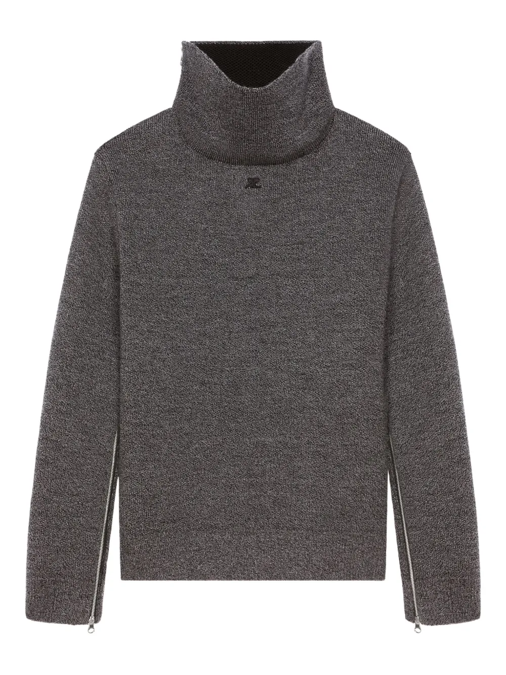 Свитер с высоким воротником Courrèges, серый
Свитер с высоким воротником Courrèges, серый