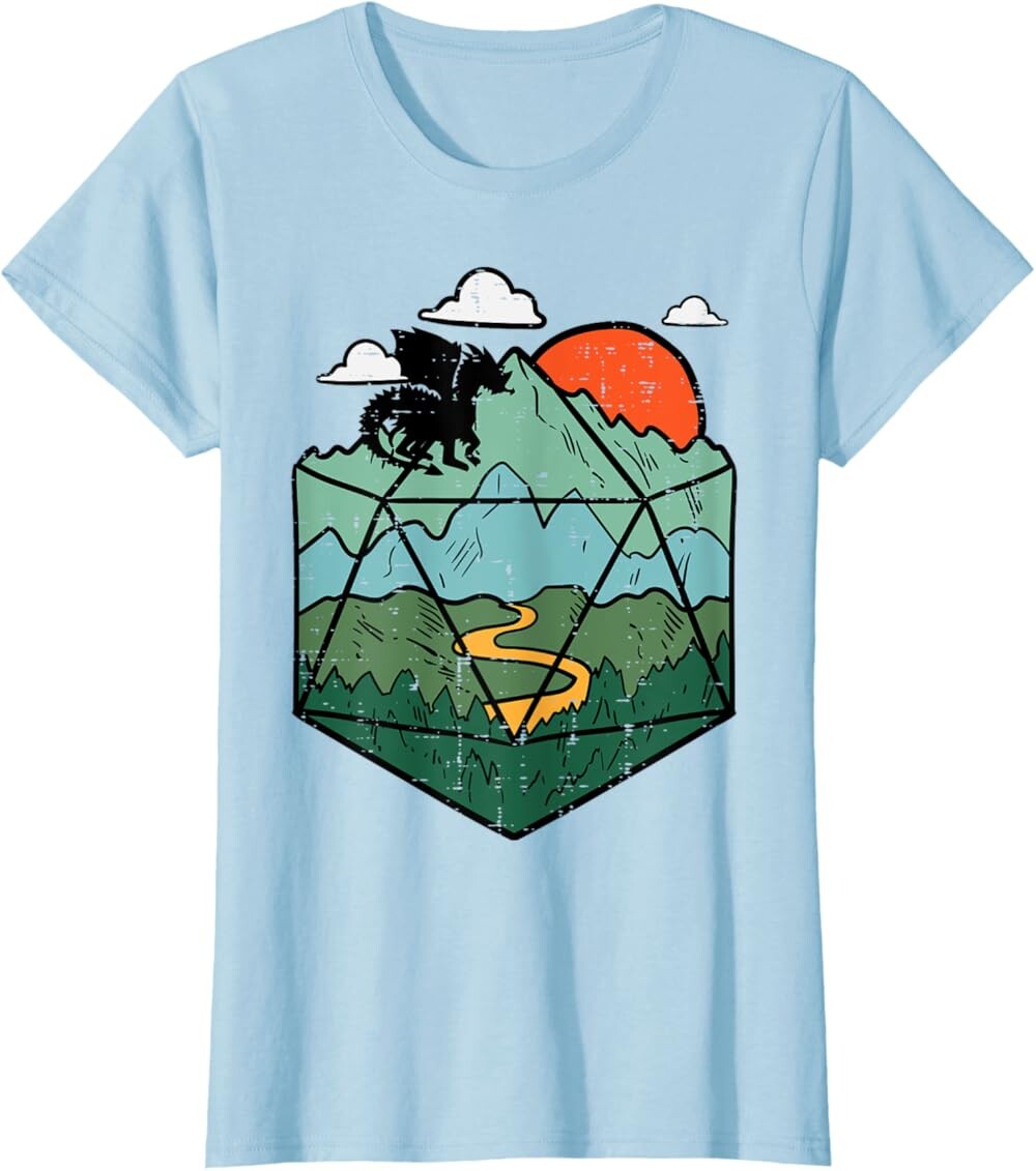 Женская футболка RPG Mountain Gamer, голубой
Женская футболка RPG Mountain Gamer, голубой