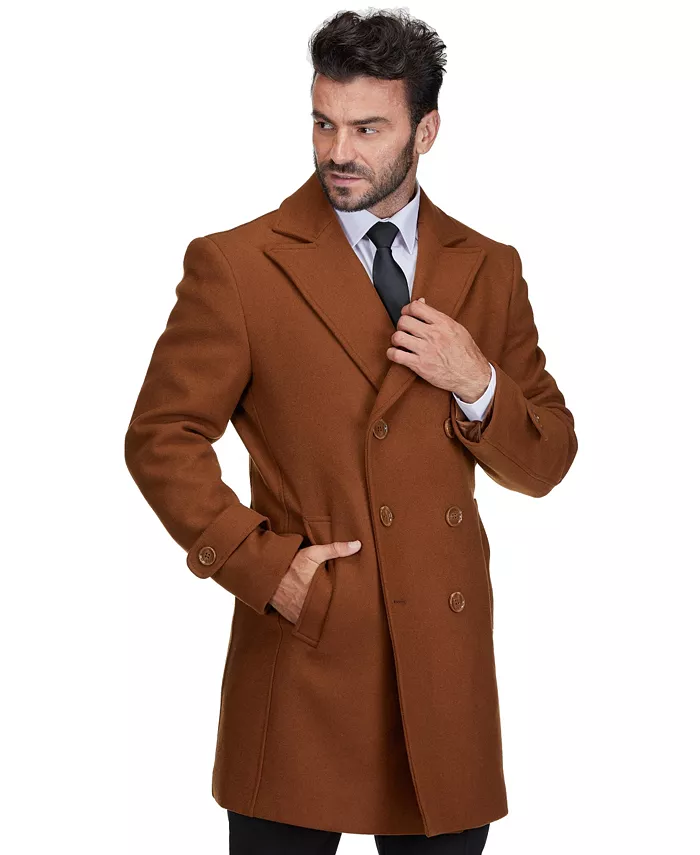 Мужское пальто дабл брестер из шерстяной смеси большого и высокого размера Braveman, серый
Мужское пальто дабл брестер из шерстяной смеси большого и высокого размера Braveman, серый