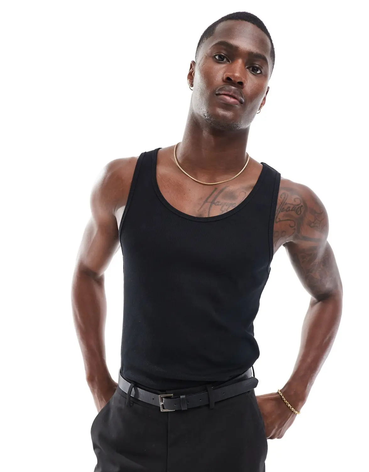 Майка Asos Design Muscle Fit Rib, черный
Майка Asos Design Muscle Fit Rib, черный