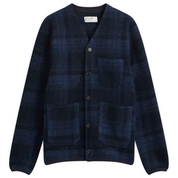 Кардиган из флиса в клетку Moh Universal Works, темно-синий
Кардиган из флиса в клетку Moh Universal Works, темно-синий