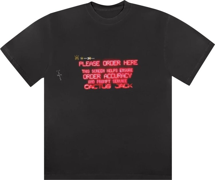 Футболка Cactus Jack by Travis Scott x McDonald's Order Here T-Shirt 'Black', черный
Футболка Cactus Jack by Travis Scott x McDonald's Order Here T-Shirt 'Black', черный