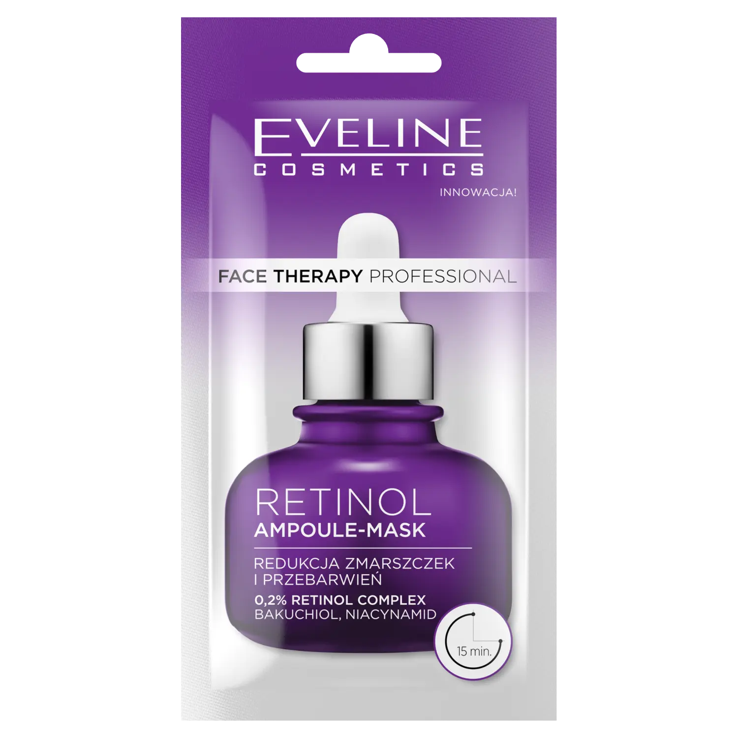 Eveline Cosmetics Therapy Retinol ампульная маска для лица, 8 мл
Eveline Cosmetics Therapy Retinol ампульная маска для лица, 8 мл
