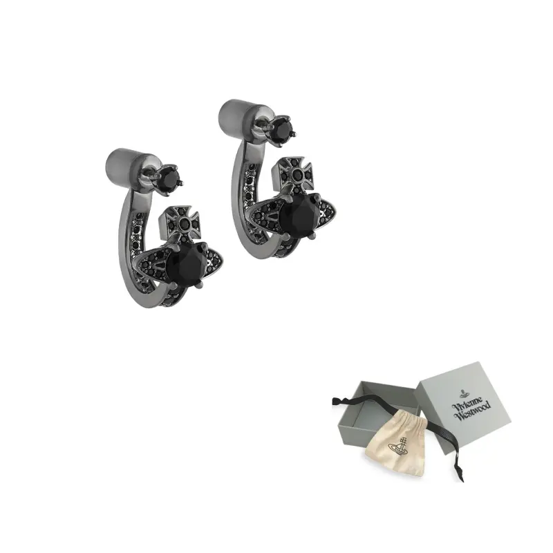 Рифленые серьги Unisex Gunmetal Gray Vivienne Westwood
Рифленые серьги Unisex Gunmetal Gray Vivienne Westwood