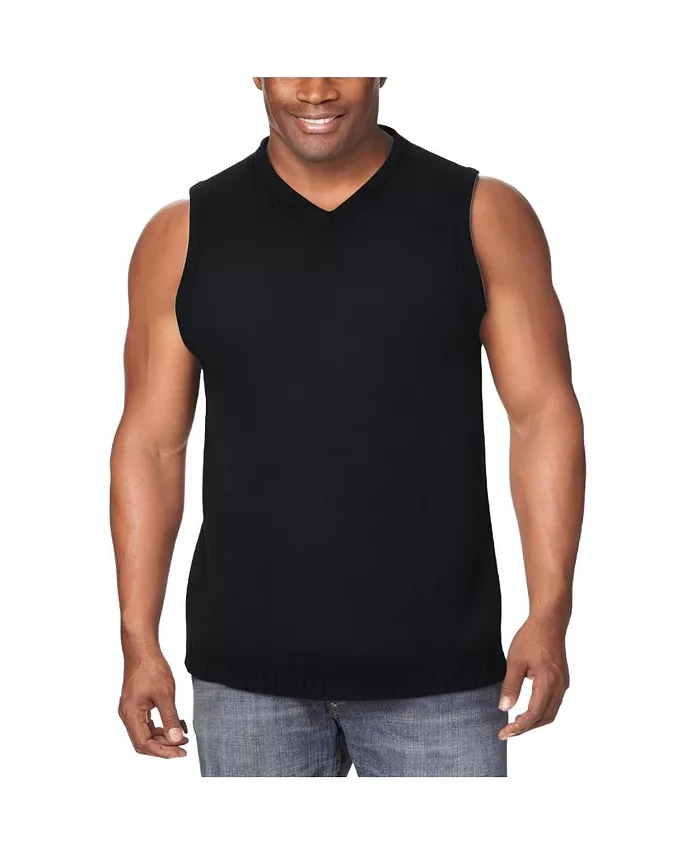 Мужской жилет-свитер с V-образным вырезом для больших и высоких Kingsize, черный
Мужской жилет-свитер с V-образным вырезом для больших и высоких Kingsize, черный