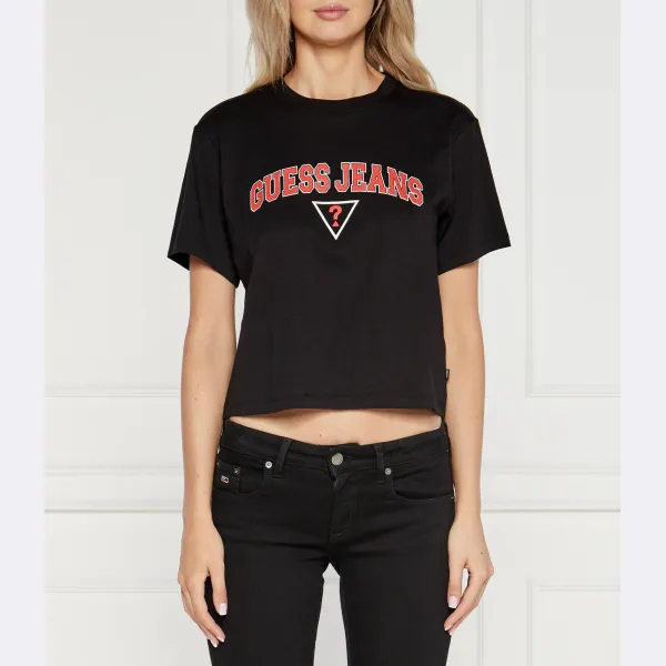 Укороченная футболка Guess, черный
Укороченная футболка Guess, черный