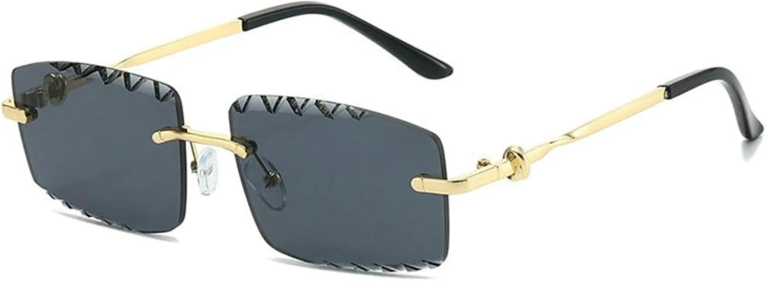 Willochra Модные солнцезащитные очки без оправы квадратной формы с алмазной огранкой для мужчин и женщин, винтажные узкие солнцезащитные очки в стиле 90-х, C1
Willochra Модные солнцезащитные очки без оправы квадратной формы с алмазной огранкой для мужчин и женщин, винтажные узкие солнцезащитные очки в стиле 90-х, C1