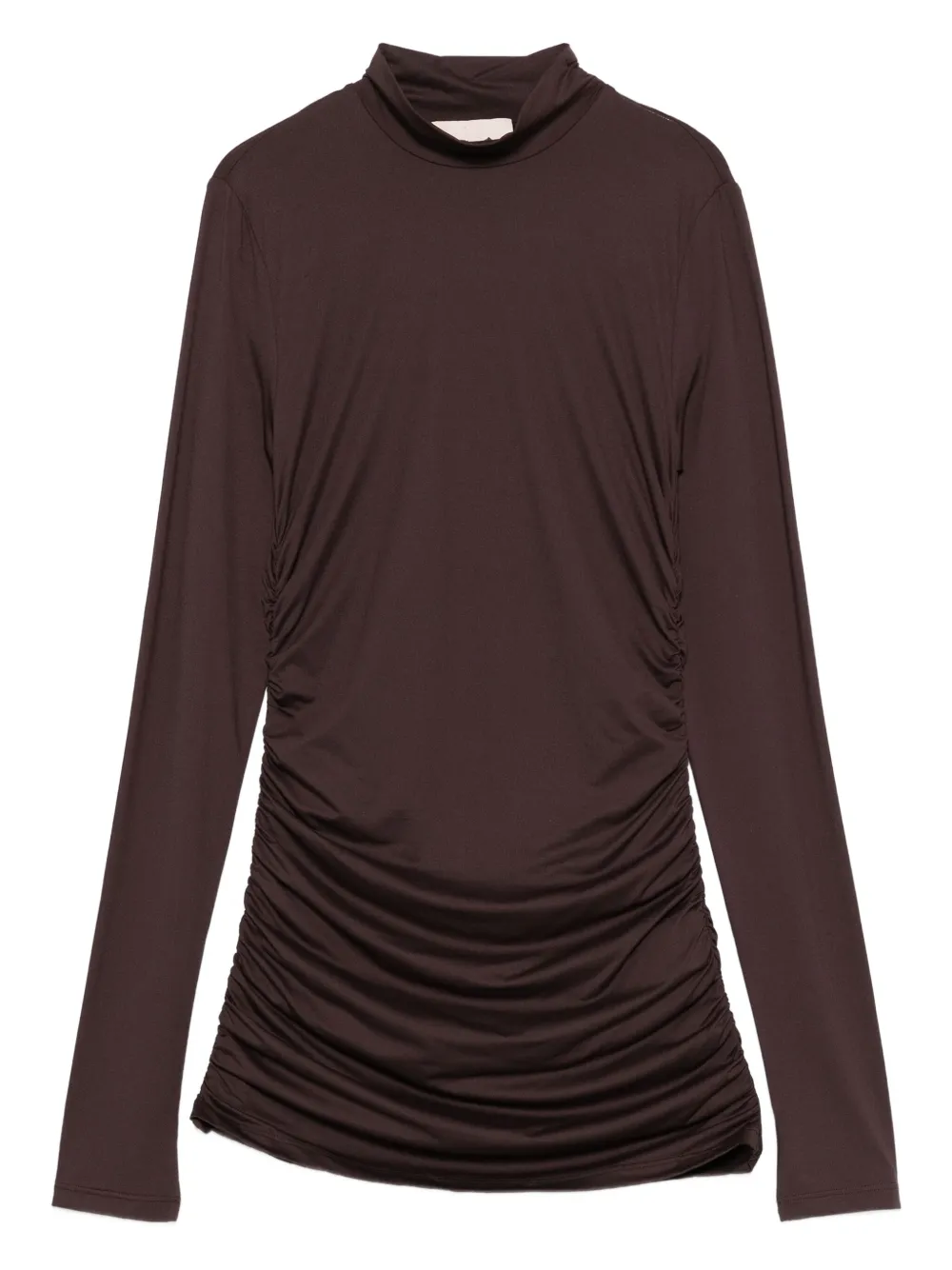 Топ с высоким воротом и драпировкой Aniye By, коричневый
Топ с высоким воротом и драпировкой Aniye By, коричневый