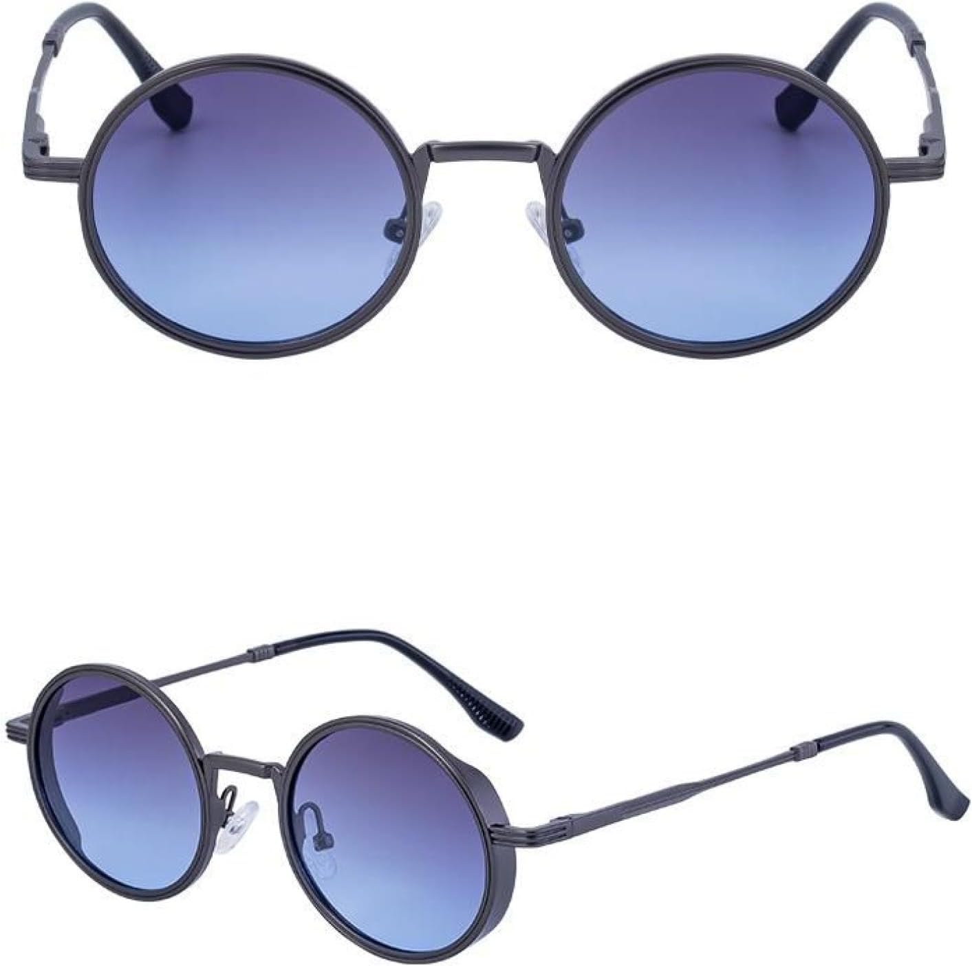 Панк-солнцезащитные очки круглой формы для женщин и мужчин, роскошные, модные, с металлической оправой, в стиле стимпанк, с защитой от УФ-излучения UV400 TVTBBVV, C3gungrayblue
Панк-солнцезащитные очки круглой формы для женщин и мужчин, роскошные, модные, с металлической оправой, в стиле стимпанк, с защитой от УФ-излучения UV400 TVTBBVV, C3gungrayblue
