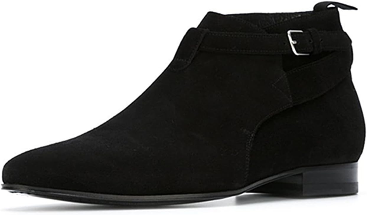 Мужские ботинки Santimon Jodhpur Chelsea до щиколотки, из натуральной кожи с пряжкой, чукка с мягкой стелькой для бизнеса, офиса, свадьбы, повседневного стильного образа, черный
Мужские ботинки Santimon Jodhpur Chelsea до щиколотки, из натуральной кожи с пряжкой, чукка с мягкой стелькой для бизнеса, офиса, свадьбы, повседневного стильного образа, черный