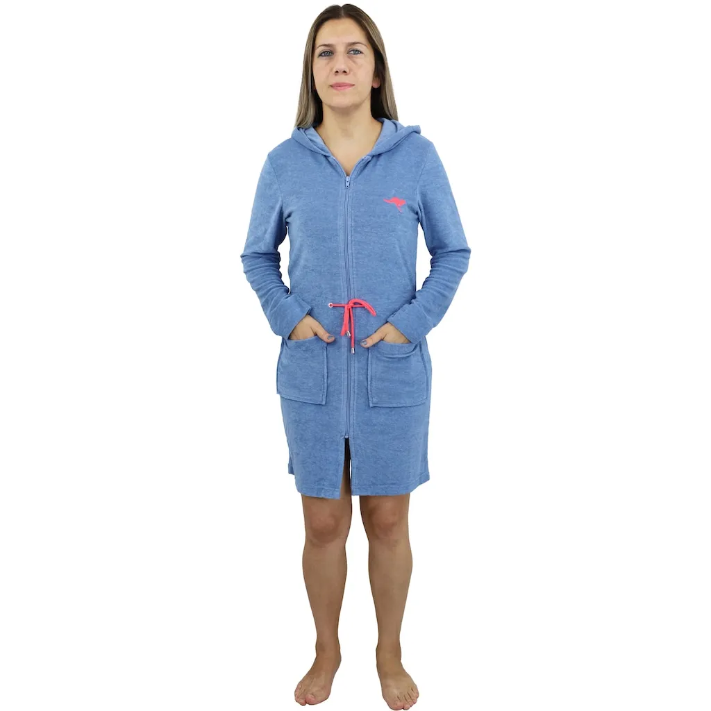 Женский халат KangaROOS Kira, идеальный для сауны и спа, гостиничный халат, утренний халат, 1 шт., с пояском, короткий, халаты для женщин, размеры XS-3XL Kangaroos, Blau melange
Женский халат KangaROOS Kira, идеальный для сауны и спа, гостиничный халат, утренний халат, 1 шт., с пояском, короткий, халаты для женщин, размеры XS-3XL Kangaroos, Blau melange