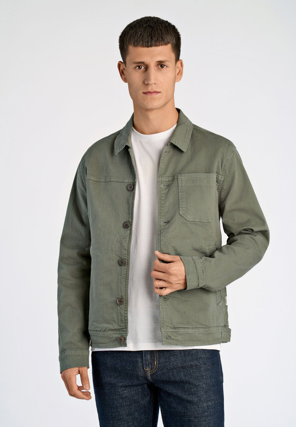 Джинсовая куртка CROPPED Lindbergh, оливковый
Джинсовая куртка CROPPED Lindbergh, оливковый