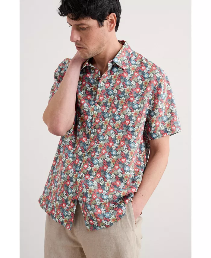 Мужская голубая рубашка с коротким рукавом Heron Seasalt Cornwall, красный
Мужская голубая рубашка с коротким рукавом Heron Seasalt Cornwall, красный