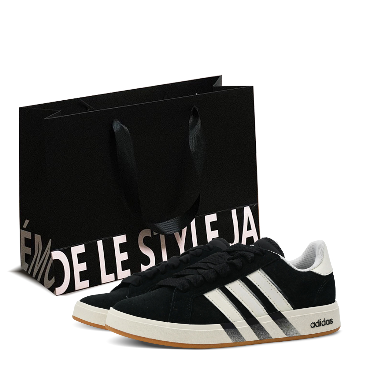 Adidas Сумка для покупок Grand Court Base 00s, черная фарфоровая, удобные, износостойкие низкие скейтбордные кроссовки, унисекс
Adidas Сумка для покупок Grand Court Base 00s, черная фарфоровая, удобные, износостойкие низкие скейтбордные кроссовки, унисекс