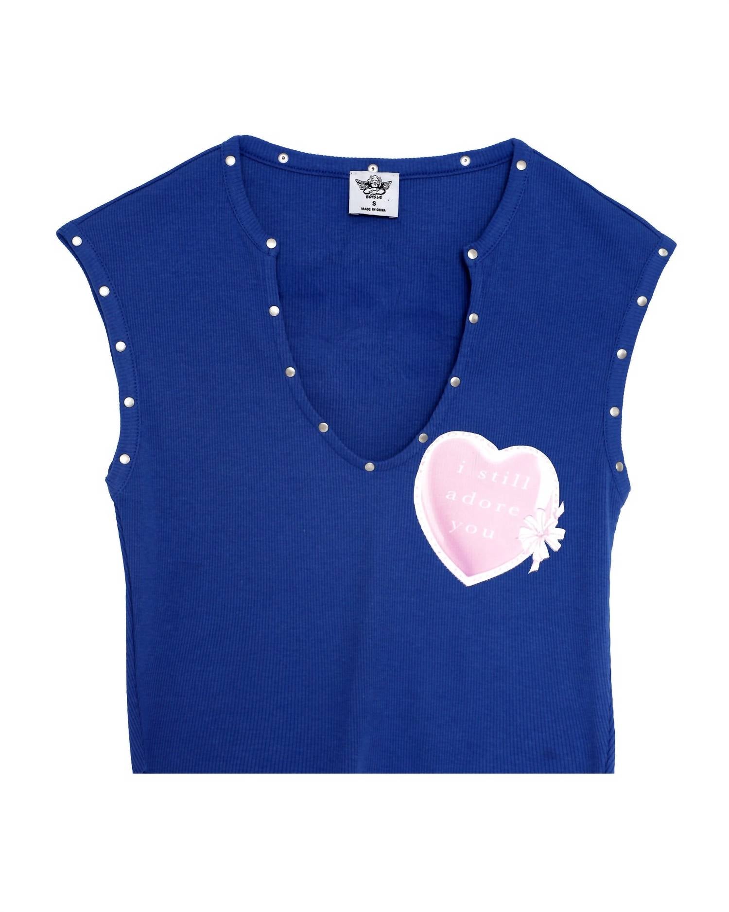 Женская майка Adore You Rebel в синем цвете BOYS LIE
Женская майка Adore You Rebel в синем цвете BOYS LIE