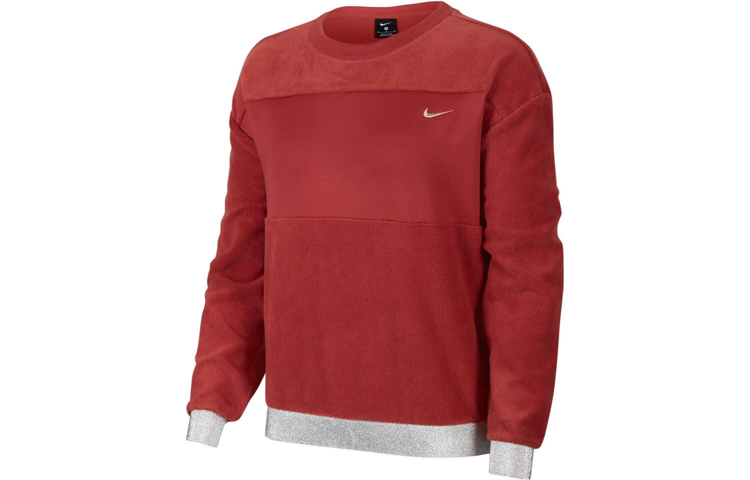 Свитшот женский, цвет пихты красный / металлик серебристый Nike
Свитшот женский, цвет пихты красный / металлик серебристый Nike