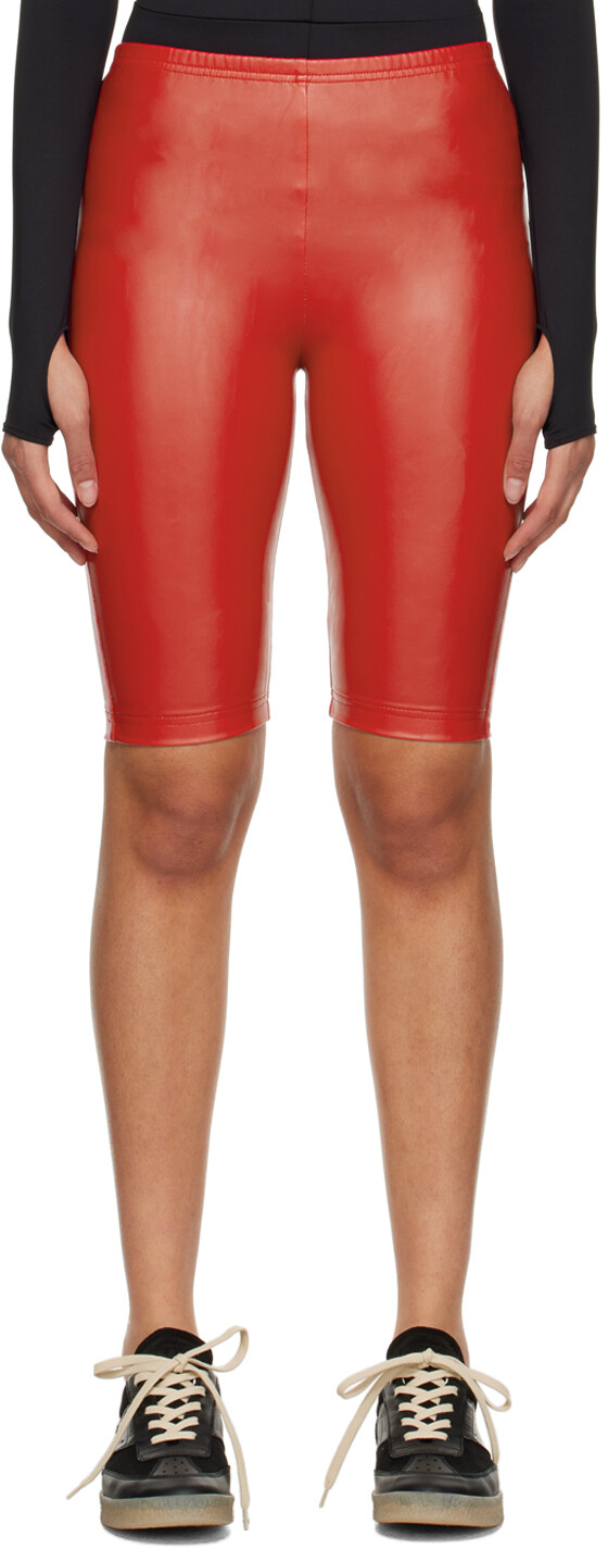 Красные шорты из искусственной кожи MM6 Maison Margiela
Красные шорты из искусственной кожи MM6 Maison Margiela