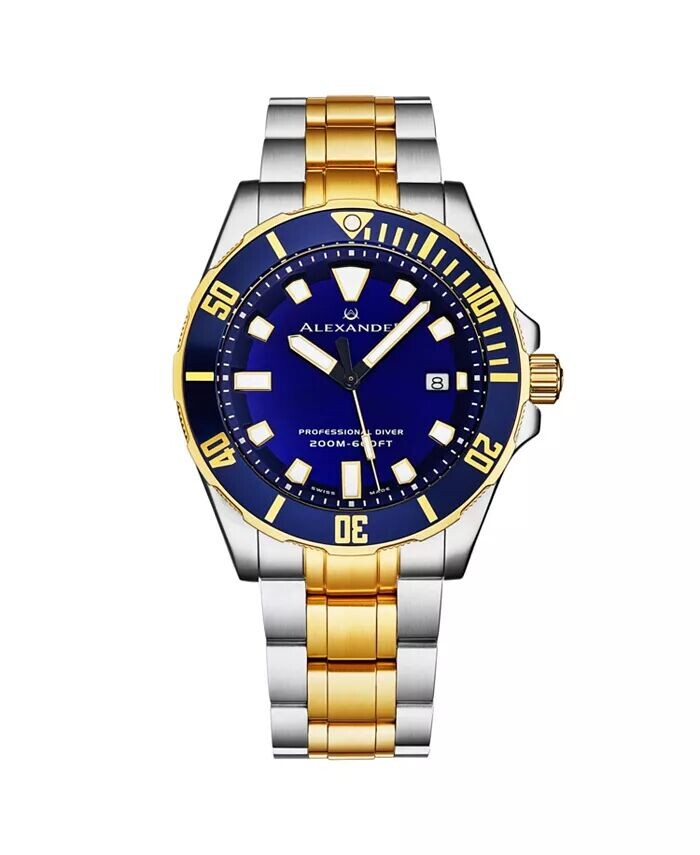 Мужские часы Vathos серебристого цвета | золотистого цвета из нержавеющей стали, синий циферблат, круглые часы 42 мм Alexander
Мужские часы Vathos серебристого цвета | золотистого цвета из нержавеющей стали, синий циферблат, круглые часы 42 мм Alexander