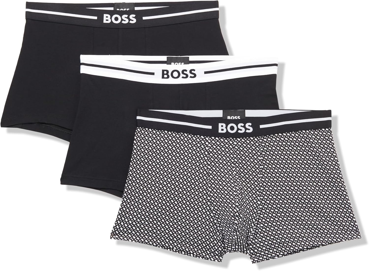 BOSS мужские трусы 3 шт, мультидизайн, логотип Bold Hugo Boss, Black Currant, Bold Black B, Black Currant
BOSS мужские трусы 3 шт, мультидизайн, логотип Bold Hugo Boss, Black Currant, Bold Black B, Black Currant