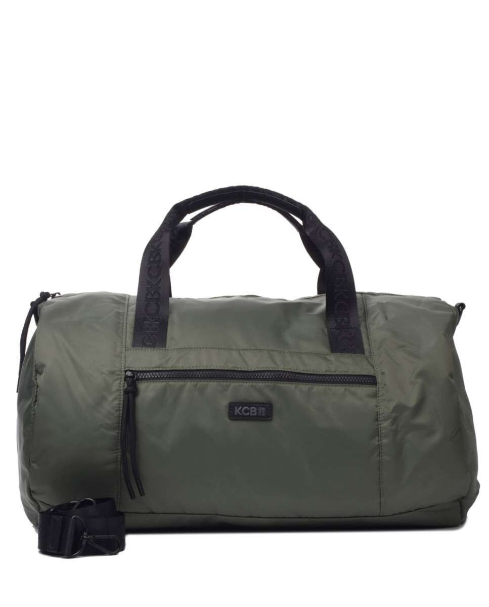 Большая сумка на плечо на молнии цвета хаки Kcb 
Большая сумка на плечо на молнии цвета хаки Kcb