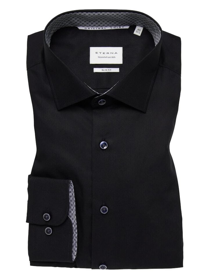Рубашка Eterna Langarmhemd, черный
Рубашка Eterna Langarmhemd, черный