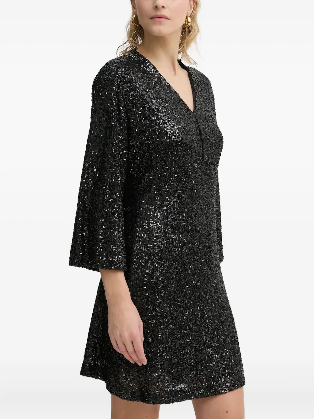 Мини-платье для вечеринки с рукавами три четверти, расшитое пайетками Bruuns Bazaar, черный
Мини-платье для вечеринки с рукавами три четверти, расшитое пайетками Bruuns Bazaar, черный