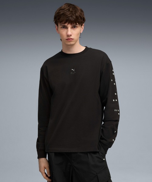 Мужская футболка с длинным рукавом, принт PUMA, черный
Мужская футболка с длинным рукавом, принт PUMA, черный