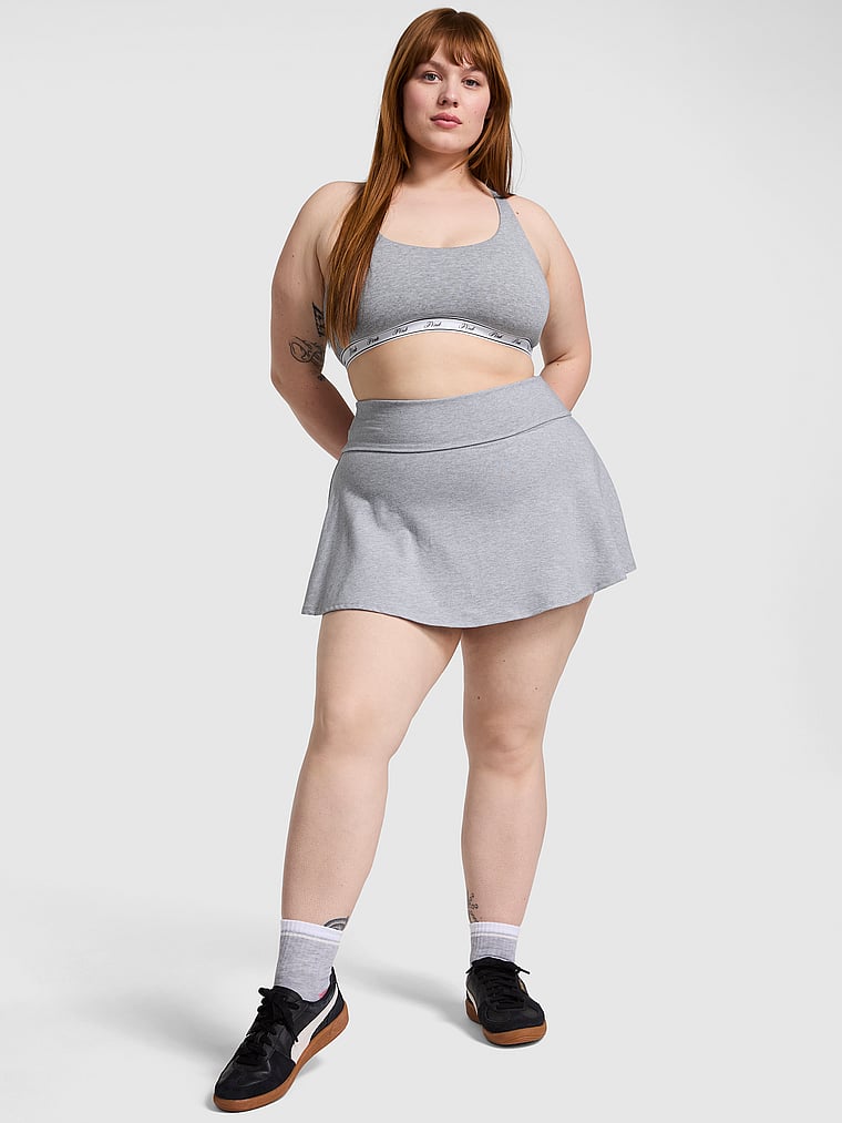 Хлопковая юбка-шорты на весь день Pink, серый
Хлопковая юбка-шорты на весь день Pink, серый