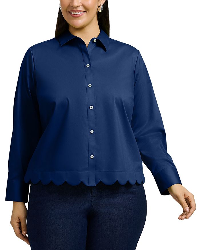 Скарлетт Рубашка с Длинным Рукавом из Матового Сатина Foxcroft Plus, синий
Скарлетт Рубашка с Длинным Рукавом из Матового Сатина Foxcroft Plus, синий