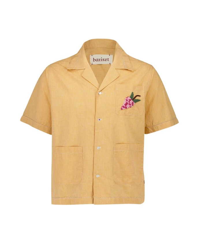 Хлопковая рубашка с вышивкой в виде фруктов Baziszt, оранжевый
Хлопковая рубашка с вышивкой в виде фруктов Baziszt, оранжевый