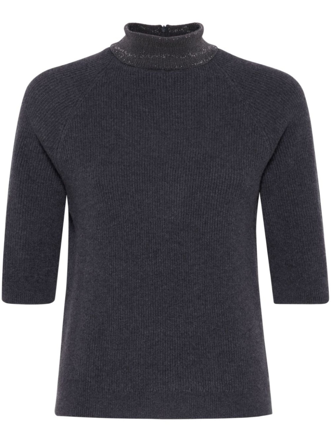 Кашемировый джемпер с высоким воротником Brunello Cucinelli, серый
Кашемировый джемпер с высоким воротником Brunello Cucinelli, серый