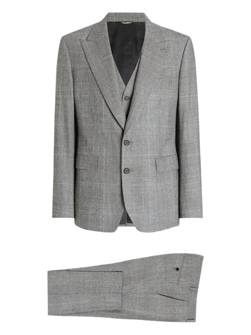 Костюм-тройка в клетку DOLCE & GABBANA, серый
Костюм-тройка в клетку DOLCE & GABBANA, серый