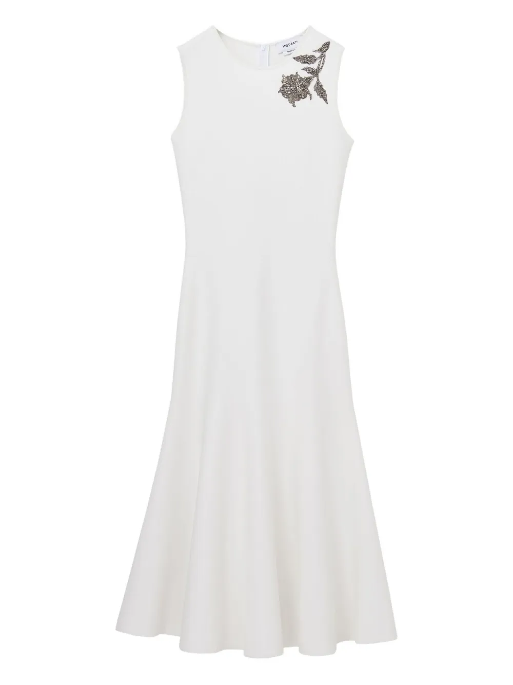 Платье миди с вышивкой «Банши» Alexander McQueen, белый
Платье миди с вышивкой «Банши» Alexander McQueen, белый