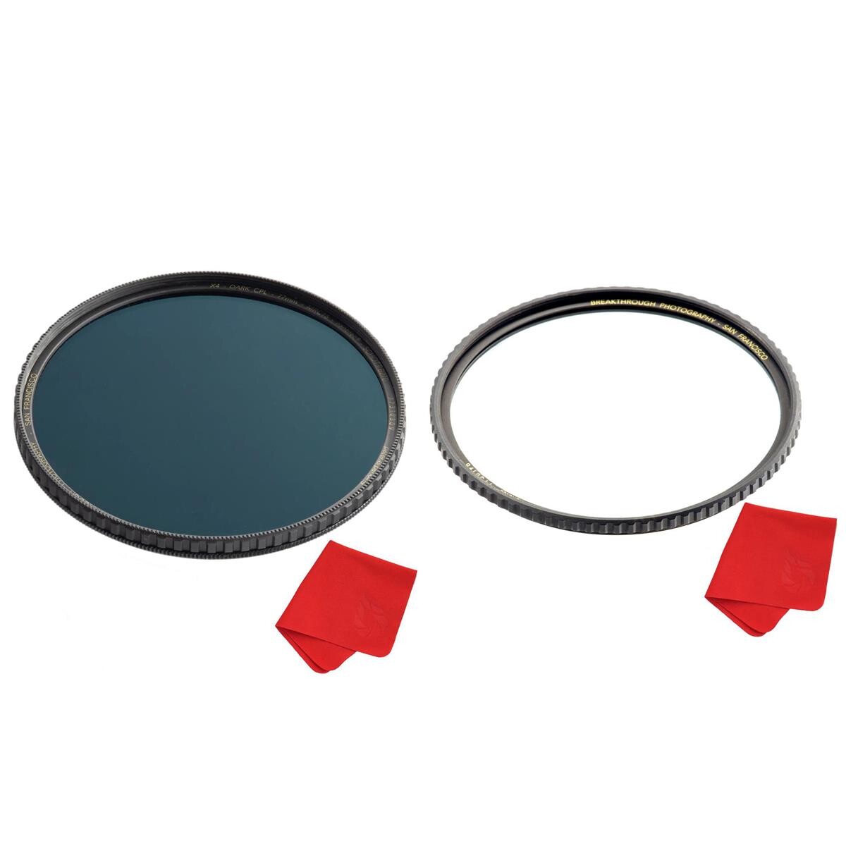 Breakthrough Photography 105mm X4 Circular Polarizer - With 105mm X4 UV Filters
Breakthrough Photography 105mm X4 Circular Polarizer - With 105mm X4 UV Filters