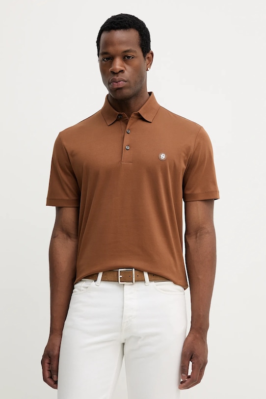 Хлопковая поло Boss, коричневый
Хлопковая поло Boss, коричневый