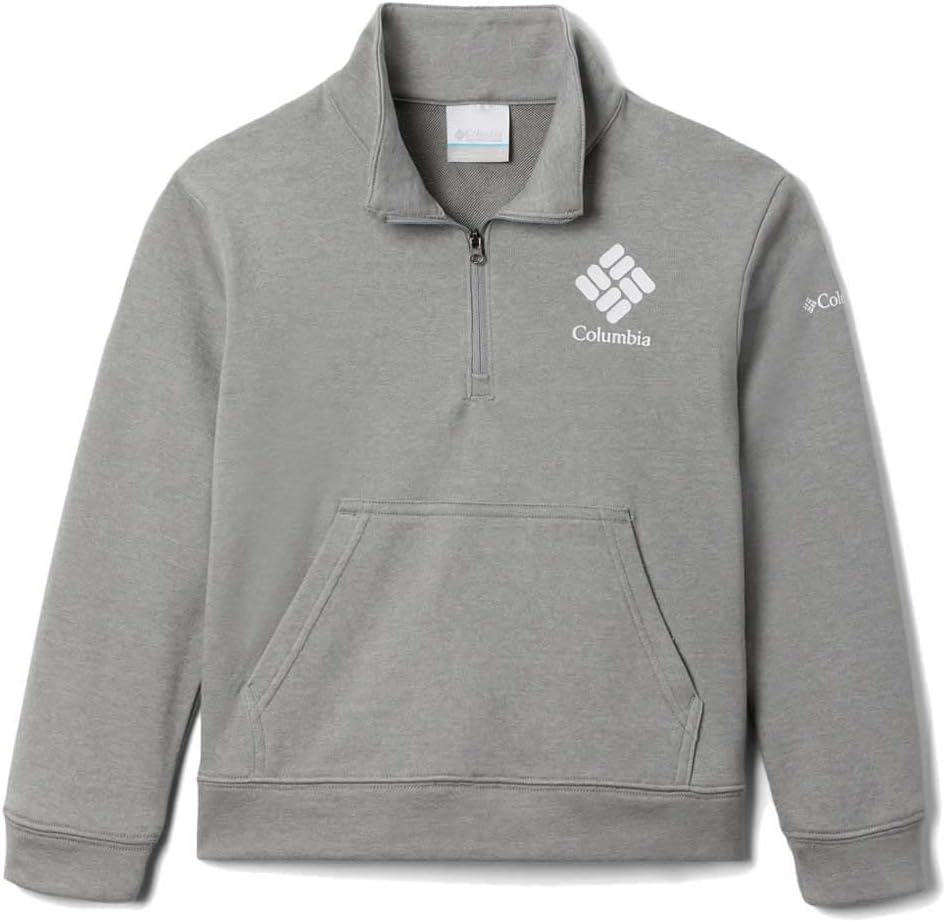 Columbia Girls' Trek French Terry Half Zip, Light Grey Heather
Columbia Girls' Trek French Terry Half Zip, Light Grey Heather
