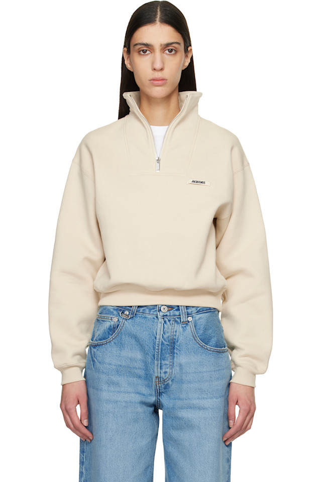 Jacquemus Бежевая толстовка с высоким воротником на молнии из грогрена, Бежевый, Jacquemus Бежевая толстовка с высоким воротником на молнии из грогрена
Jacquemus Бежевая толстовка с высоким воротником на молнии из грогрена, Бежевый, Jacquemus Бежевая толстовка с высоким воротником на молнии из грогрена