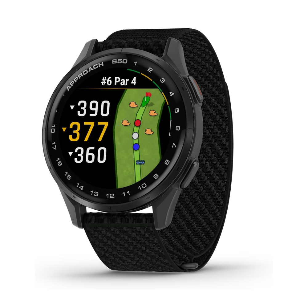 Умные часы Garmin Approach S50, 43 мм, Wi-Fi, черный
Умные часы Garmin Approach S50, 43 мм, Wi-Fi, черный
