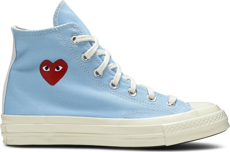Кроссовки Converse Comme des Garçons PLAY x Chuck 70 High Bright Blue, синий 
Кроссовки Converse Comme des Garçons PLAY x Chuck 70 High Bright Blue, синий